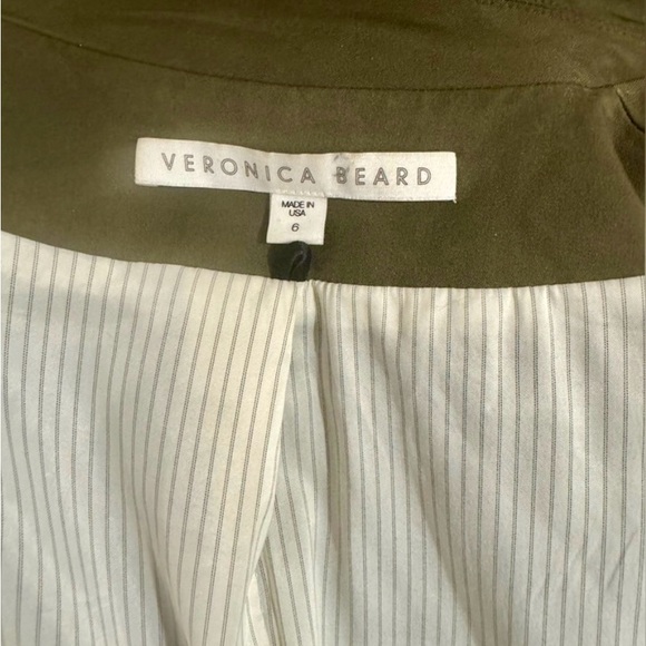Perfect Veronica Beard cutaway Dickey blazer/jacket, size 6 in Army Green - Picture 7 of 9